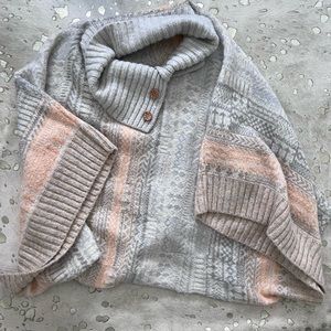NWOT Free People Sweater Poncho